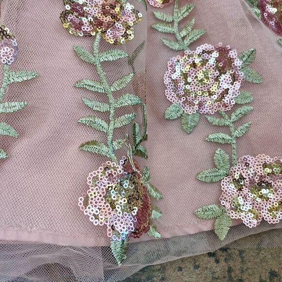 Sweet Heart Rose Girls Empire Waist Formal Fliral Dress 6 - Picture 7 of 9